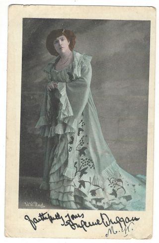 Old Postcard Actress C.  1900 