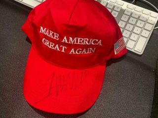 Donald Trump Signed Maga Cap Hat Make America Great Again,