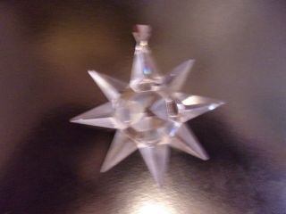 Vintage Pre - Owned Swarovski 1991 Crystal Snowflake Christmas Ornament