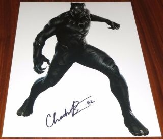 Chadwick Boseman Signed 11x14 Black Panther T 