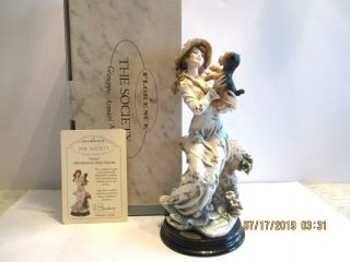 Guiseppe Armani 1998 Lucia Members Redemption Porcelain Figurine W/certificate