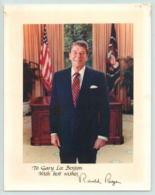 President Ronald Reagan Autographed Photo Signed Autograph