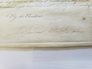 President James Monroe & Supreme Court Justice McLean signed 1823 document 3