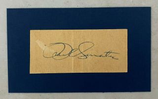 Frank Sinatra Signed Cut Signature Autograph Jsa Loa Iconic Big Band Era Singer