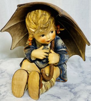 Vintage Hummel Umbrella Girl Figurine - 152/b By W Goebel Germany 8 " Tall