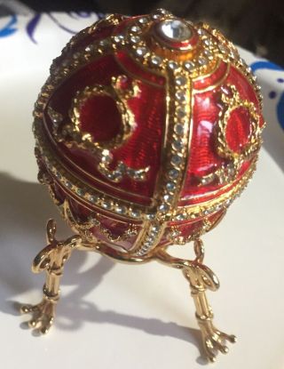 Authentic Fabergé Imperial Egg - " Rosebud Millennium 2000 "
