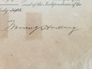 President Warren Harding Hand Signed 1922 Presidential Appointment