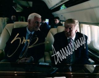 Mike Pence Donald Trump Autographed Signed 8x10 Photo,