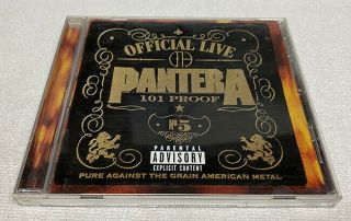 Pantera Official Live: 101 Proof Signed Cd Dimebag Darrell Autographed Metal