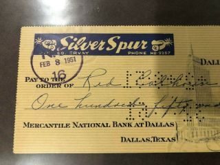 Jack Ruby SIGNED Check Bank JFK Assassination 1951 Dallas Autograph w/ 2