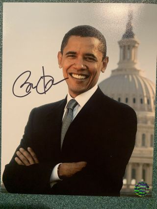 Barack Obama Signed Autographed 8x10 Photo President Democrat With
