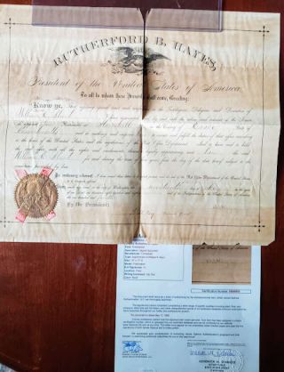 Rutherford B Hayes Jsa Loa Hand Signed 1880 Appointment Autograph