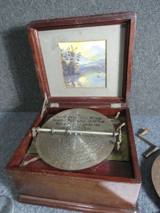 Antique Disc Music Box Patent 1905
