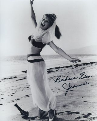 Barbara Eden Signed Autographed I Dream Of Jeannie Bw Photo