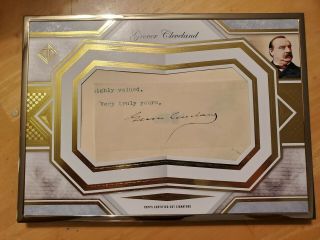 2019 Topps Trancendant Grover Cleveland Cut Signature 1 Of 1 22nd/24th President
