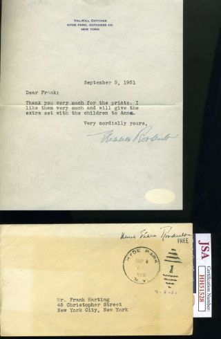 Eleanor Roosevelt Jsa Hand Signed 1951 Letter Autograph
