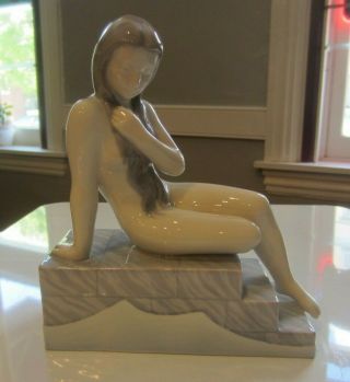 B&g Bing & Grondahl Figurine,  Naked Girl On Stairs.  2302