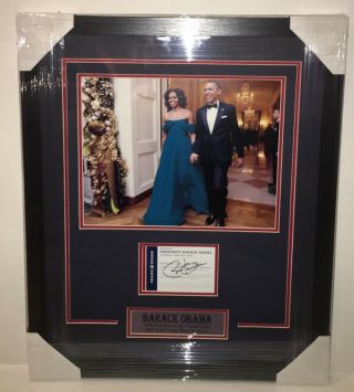 Psa/dna 44th President Barack Obama Signed Autographed Framed Ticket Photo
