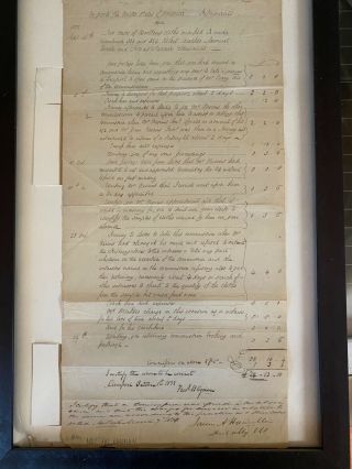 James Alexander Hamilton Signed Document 1833 Signature,  Watermark United States