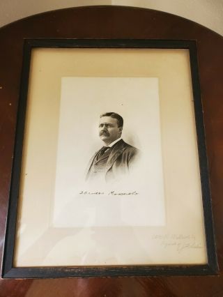 President Theodore Roosevelt Signed Autographed Picture