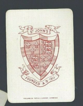 Playing Swap Cards 1 Vint Wide St Johns College Cambridge U.  K.  Founded A.  D.  1511
