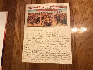 William F.  " Buffalo Bill " Cody - Autograph Letter Signed 10/14/16.
