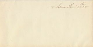 President James Buchanan - Boldly Signed Franked Envelope