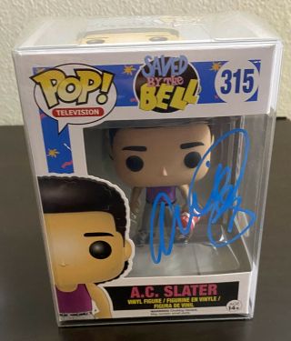 Funko Pop A.  C.  Slater (saved By The Bell) Signed By Mario Lopez (jsa Witnessed)
