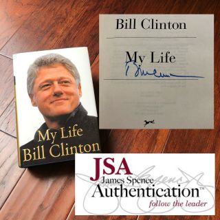 Bill Clinton Jsa Hand Signed Book My Life Autograph President Signature