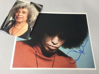 Angela Davis Black Panther Party In - Person Signed Photo 8 X 10 Autograph,  Proof