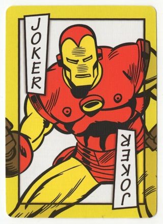 1 Playing (swap) Card - Marvel Comics - Iron Man [2980]