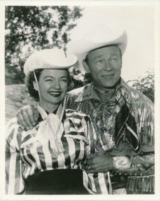 Roy Rogers & Dale Evans - Vintage Photo Signed By Both