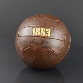 John Greig Signed Retro Football Ball Autograph Rangers Scotland Memorabilia