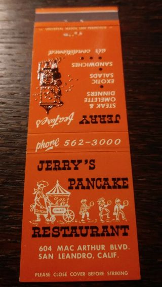 Vintage Matchbook Cover Match: Jerry 