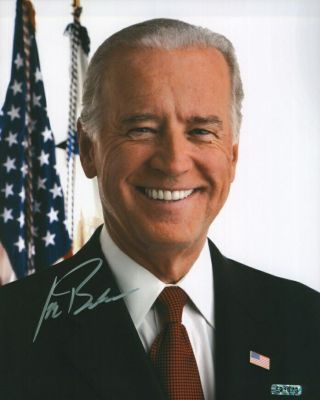 Joe Biden Autographed 8x10 Photo Loa Ttm