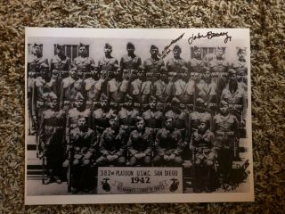 Navajo Code Talkers Wwii Autographed Signed Photo Auto Usmc Wind Talkers