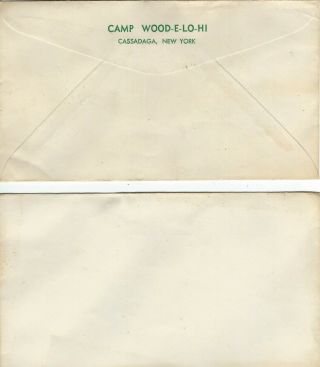 Camp Wood - E - Lo - Hi,  Cassadaga,  Chautauqua County,  Ny - Vintage Mailing Envelope
