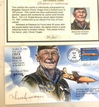 Chuck Yeager Autographed First Day Cover