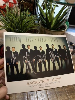 Backstreet Boys Autograph In A World Like This Tour 2013