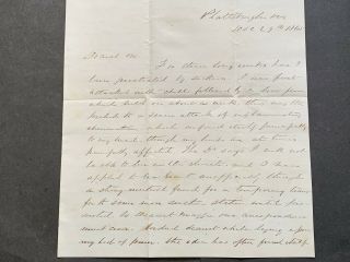 1865 PLATTSBURGH NY CIVIL WAR SOLDIER LETTER SIGNED COL HENRY M JUDAH MILITARY 2