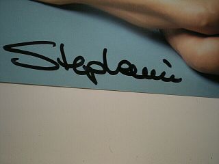 SEXY & HAND SIGNED PHOTO STEPHANIE OF MONACO - GRACE KELLY ' S DAUGHTER - 3