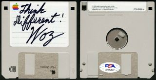 Steve Woz Wozniak Signed Apple Hd High Density Disk Mac Psa/dna Autographed