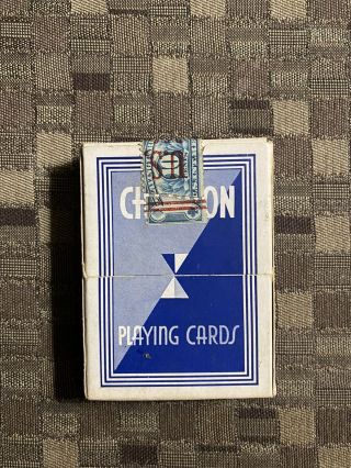 Antique Turn Of The Century Playing Cards With Tax Stamp