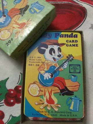 Vintage 1964 Andy Panda Playing Cards,  Complete Set