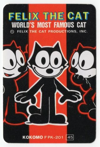 1 Playing (swap) Card - Cartoon - Comic - Felix The Cat [2382]