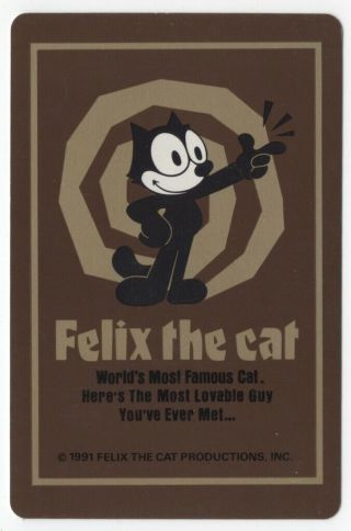 1 Playing (swap) Card - Cartoon - Comic - Felix The Cat [2381]