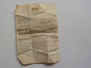 Wwii Letter 1943 Barrage Balloon Training Center Camp Tyson Tennessee Ww2
