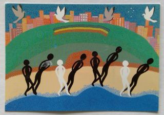 Merging Pride By Shirley Amos Aboriginal Art Icv Postcard (p322)