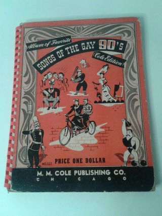 Vintage 1942 Songs Of The Gay 90 