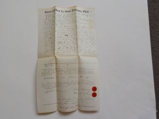 Antique Document 1875 Alfred York County Maine Land Real Estate Deed Paper Vtg N